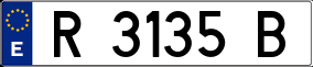 Trailer License Plate